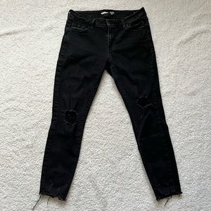 Petite Old Navy Mid Rise Rockstar Super Skinny Ankle Jean